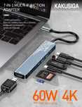 Usb Hub   7-in-1  (1xHDMI 4K 30Hz + 4xUSB 3.0)