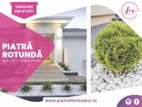 Piatra decorativa rotunjita Perfect White Thasos