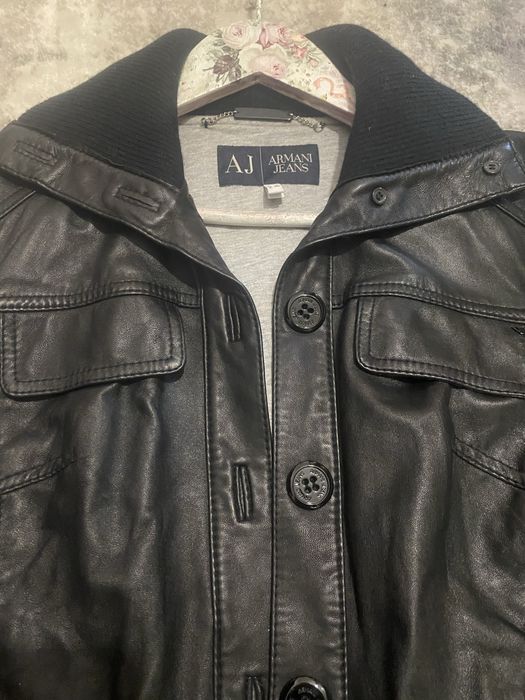 Geaca piele dama Armani