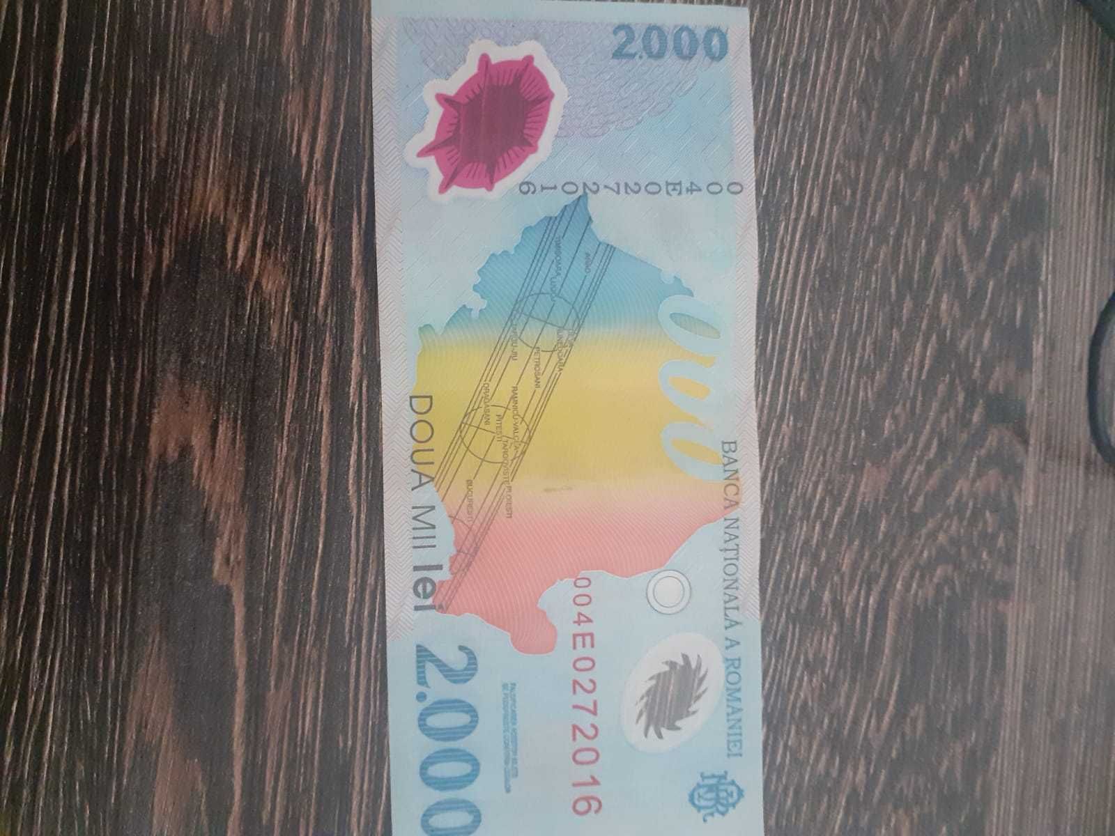 Bacnotă 2000 cu eclipsa