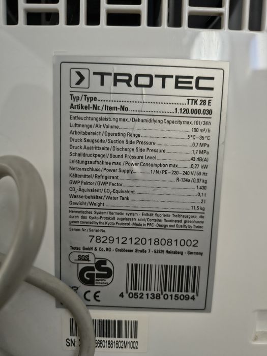 Dezumidificator profesional