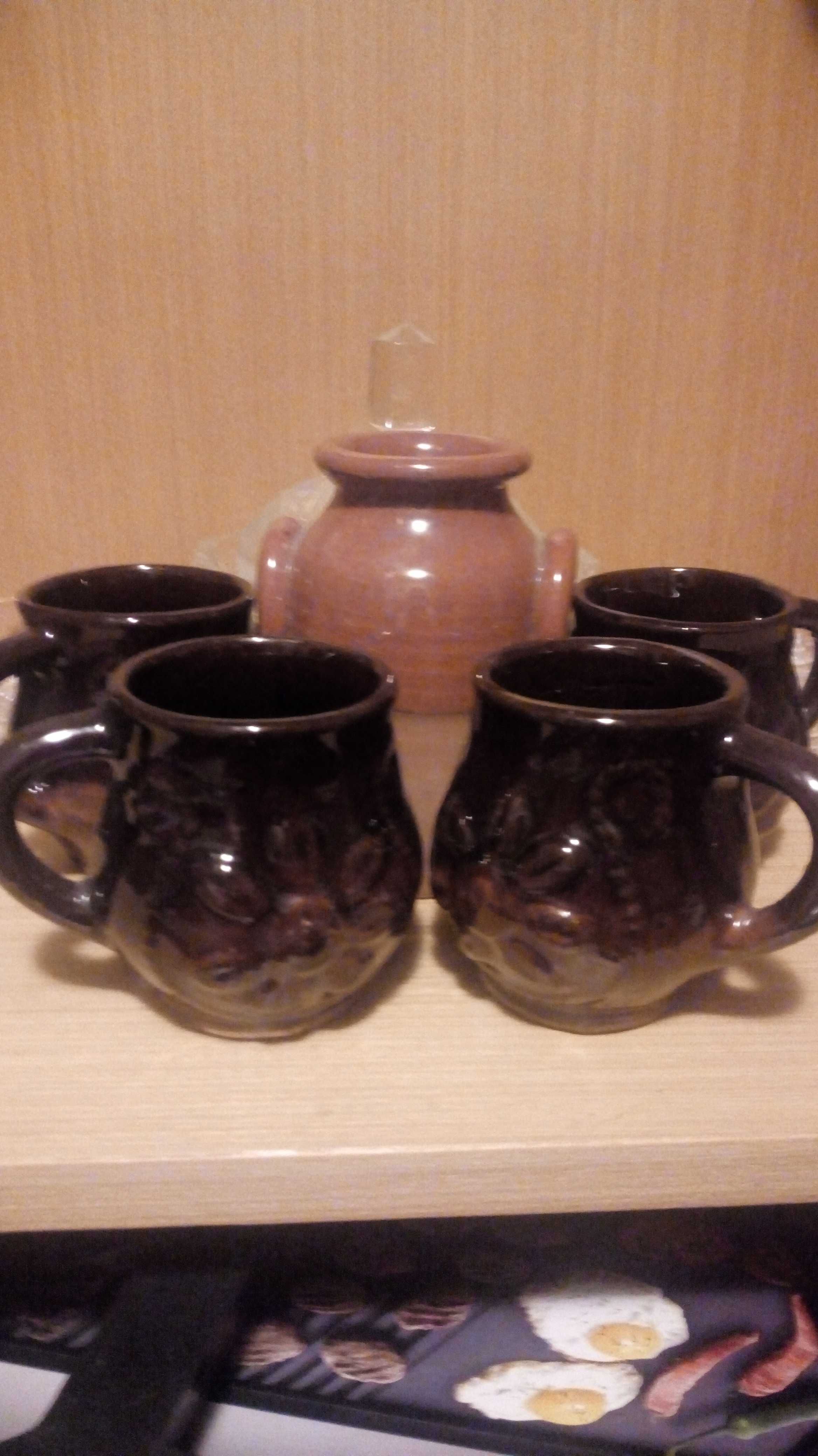 Традиционен български сет (глинени чаши)