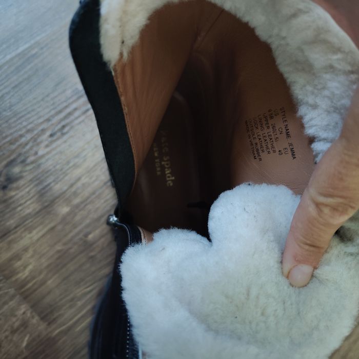 Ghete/bocanci din piele Kate Spade