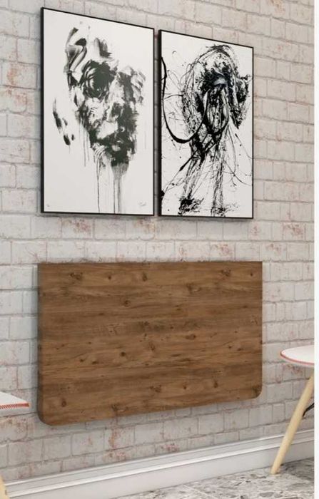 Сгъваема стенна маса масив дърво