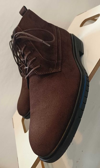 Ghete lace up 43 premium suede Tommy Hilfiger NOI piele naturala moale