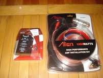 instalatie subwoofer boxe auto kit cabluri 1000w filtru high - low acv
