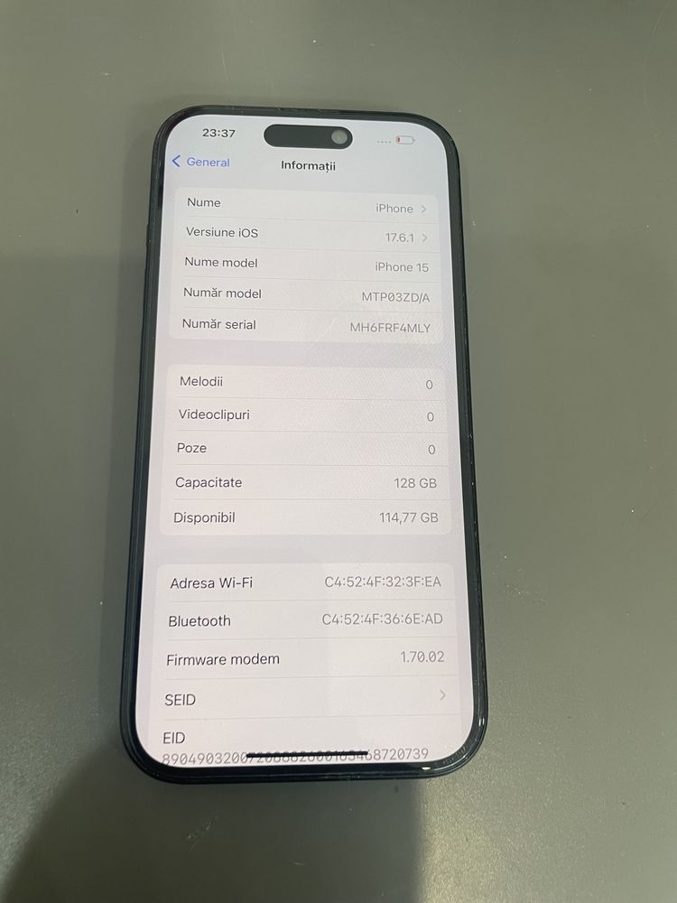 IPhone 15 128 Gb 86% Baterie Garantie #38402