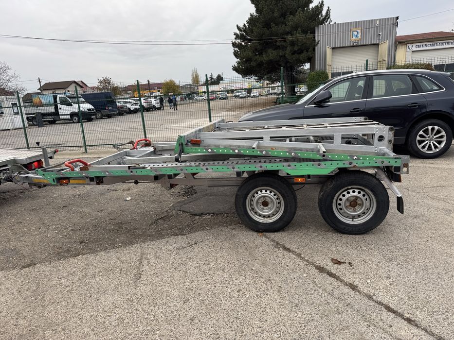 Platforma auto 3.5t 2 masini hidraulica pliabila