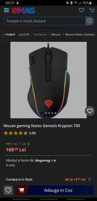 Mouse gaming Natec Genesis Krypton 700