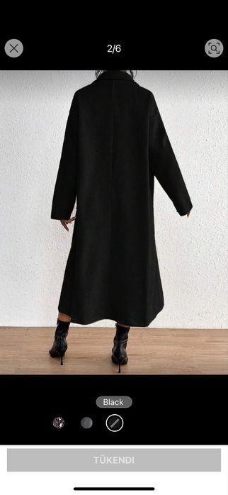 Черно палто и сиво палто M размер