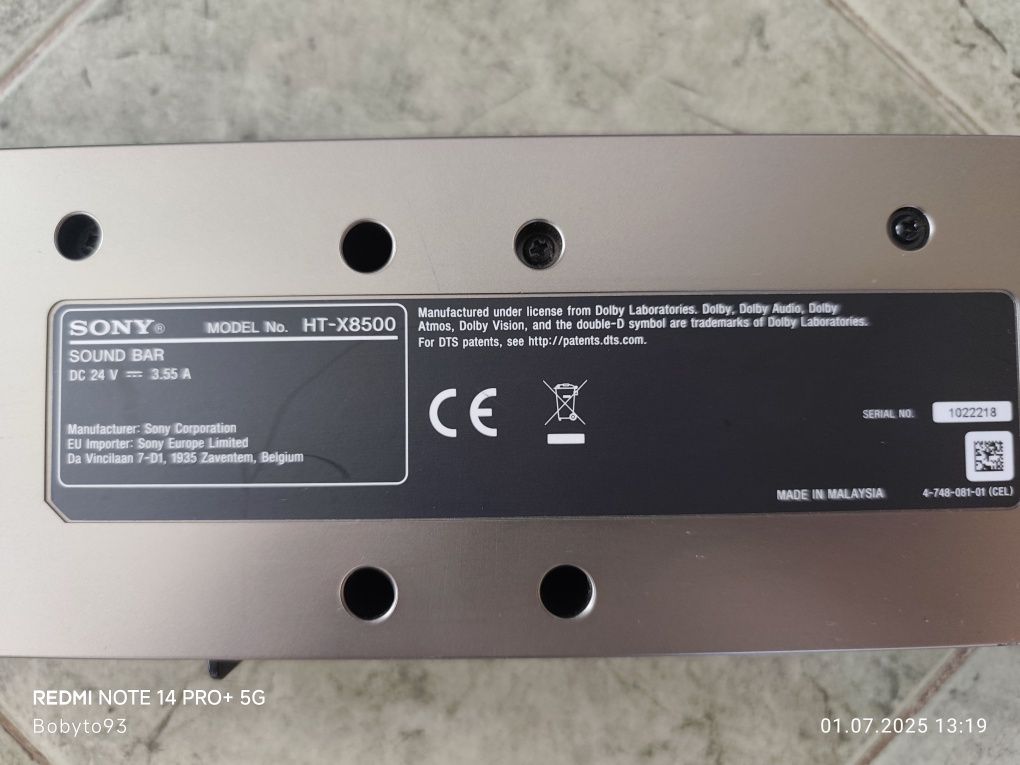 Саундбар SONY NT-X8500