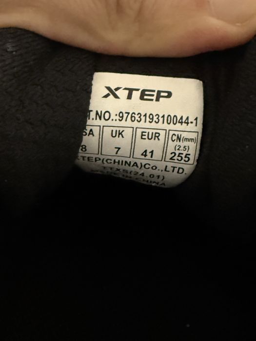 Кеды Xtep новые 41размер