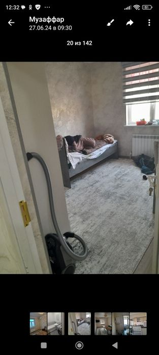 Квартира аренда га узок мудатга 2хонали  Хаима шароити бор