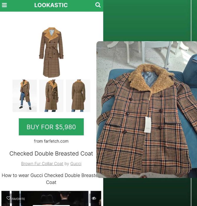 Palton Gucci din lână original 100%