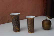 Set 2 vase flori portelan colectie ROSENTHAL GOLDFEUER, Germania