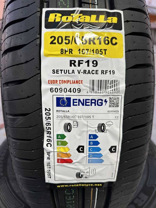 Нови Летни Бусови Гуми ROTALLA SETULA RF19 205/65R16C 107/105T Нов DOT