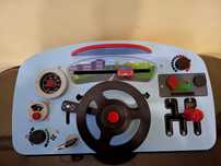 Дървен волан Playtive Car Cockpit