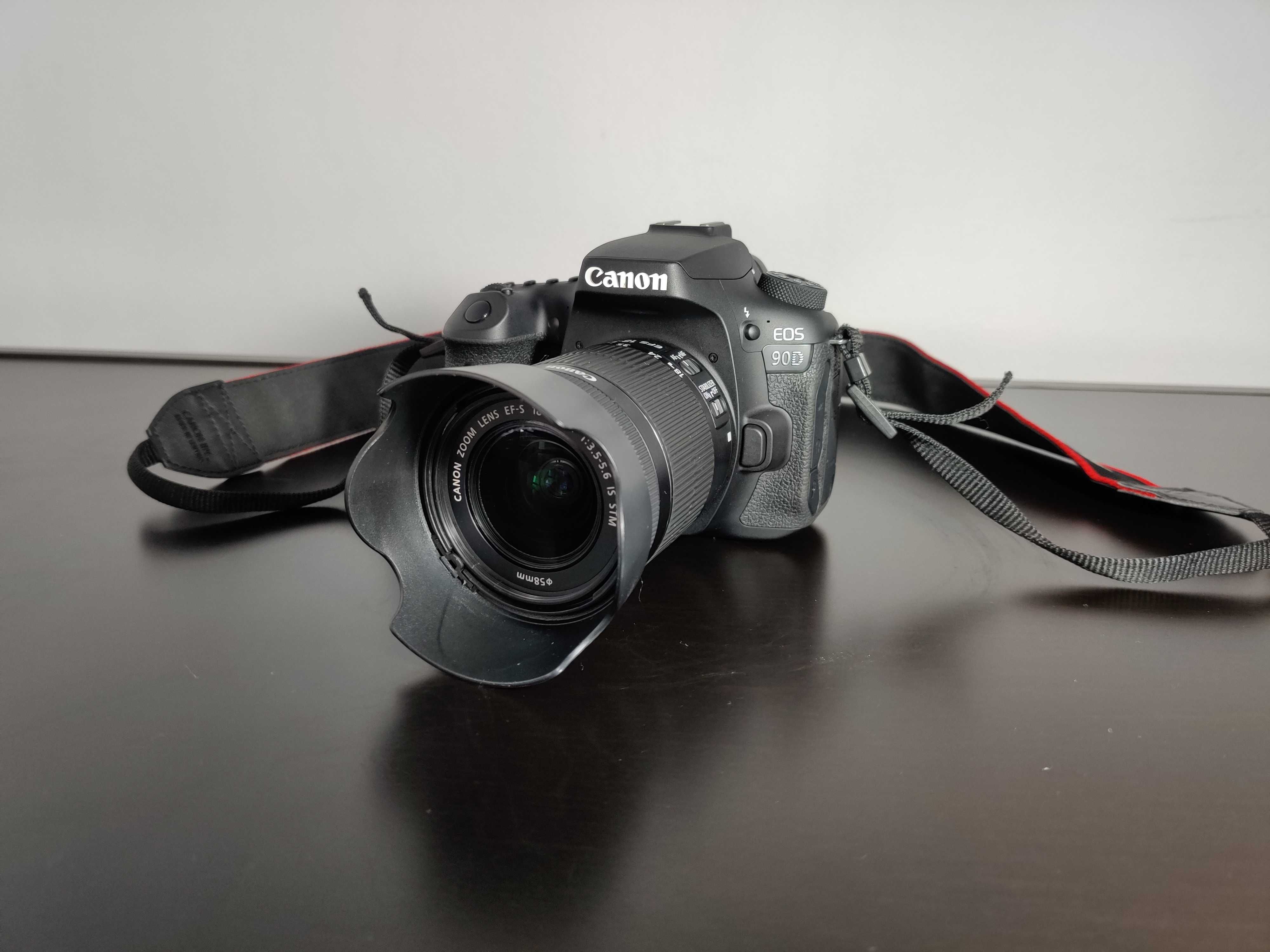 Canon EOS 90D,32.5MP 4K+Obiectiv EF-S 18-55,Filtru Polarizare,Card
