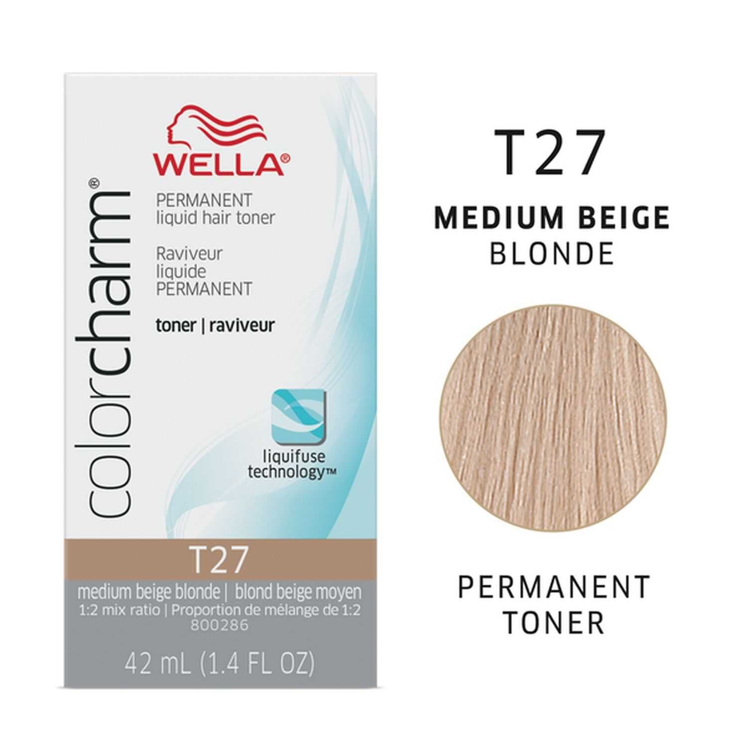 Wella T27 Blond bej mediu - Toner, neutralizeaza culorile calde