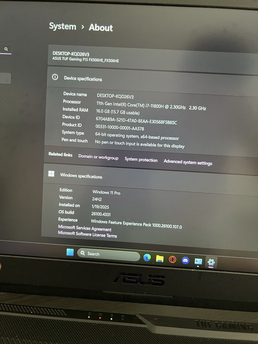 Laptop Asus Gamig F15