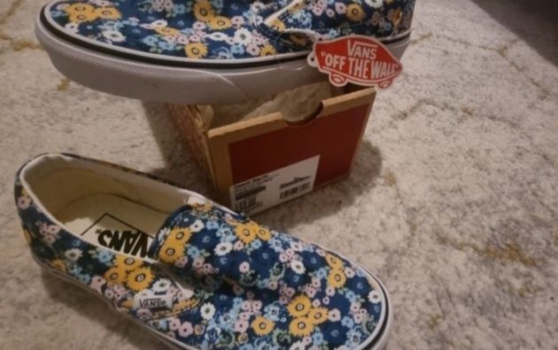 Vans floral 36.5 noi