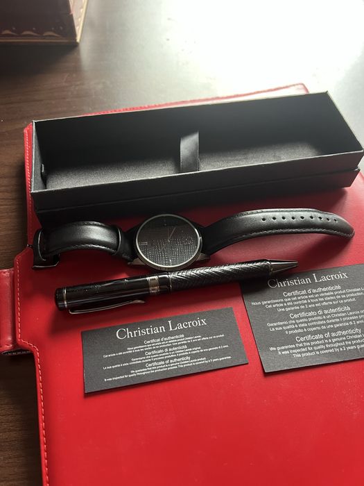 Ceas si pix Christian Lacroix- set nou, certificat de autenticitate