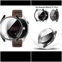 Huawei Watch 3 / watch 3 Pro 46/48 защитен силиконов кейс със стъкло