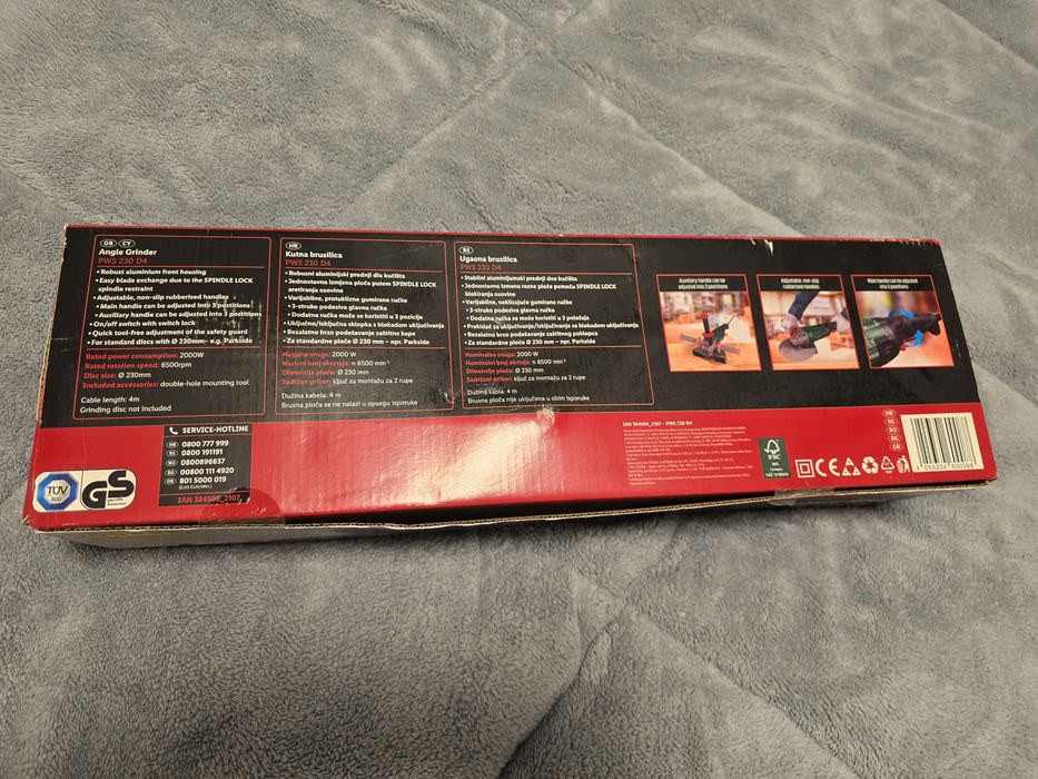 Ъглошлайф Parkside PWS 230 D4 - Чисто нов!