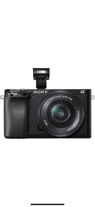 Aparat Foto Sony Alpha A6100, 24.2MP, 4K, Negru + Obiectiv 16-50mm
