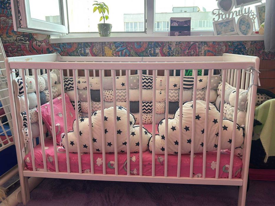 Детска Кошара с матрак и обиколи