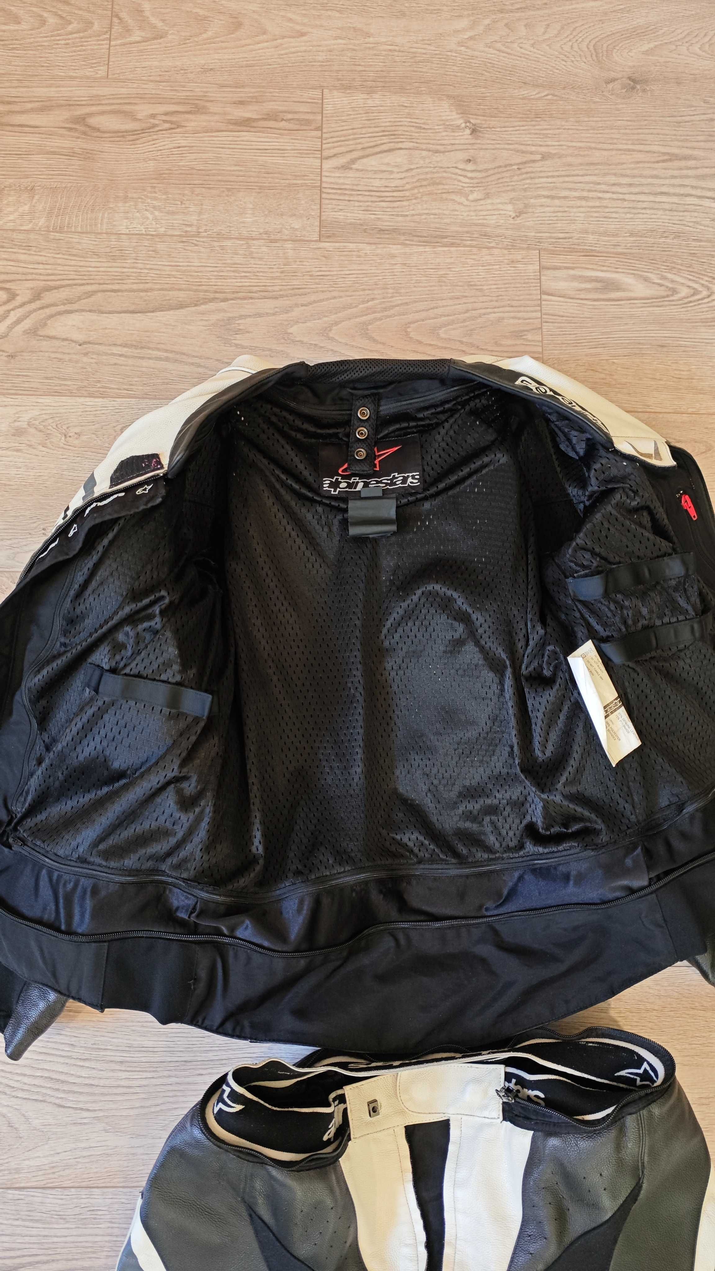Кожен екип alpinestars 2части размер 52