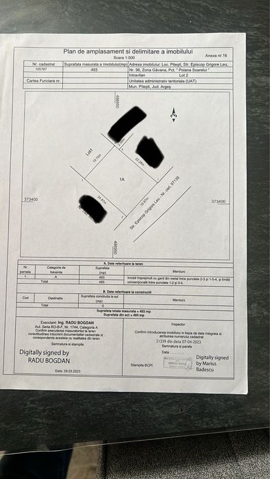 Teren de vânzare Episcop Grigorie Leu-platou Găvana