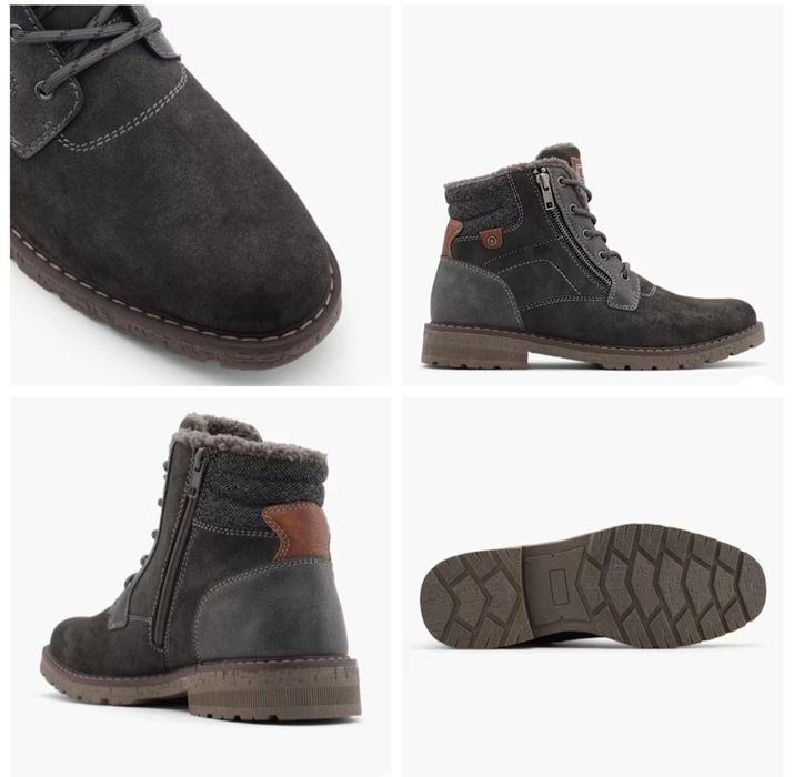 Ghete bărbătești mărimea 42 cu șireturi și fermoar