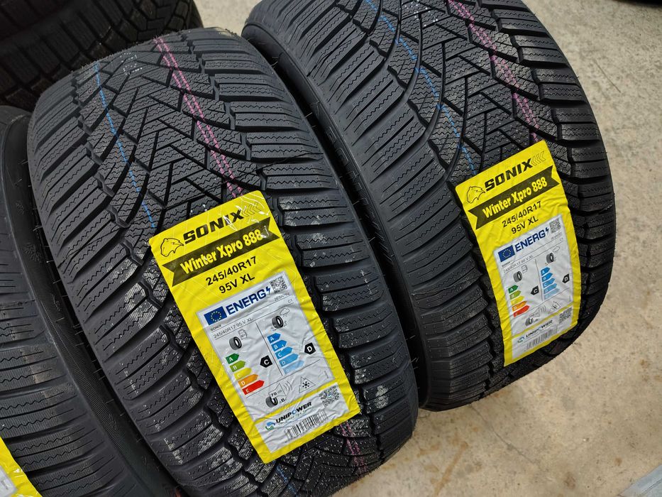 4бр,НОВИ зимни гуми SONIX 225 45 17+245 40 17 DOT25 цена за брой