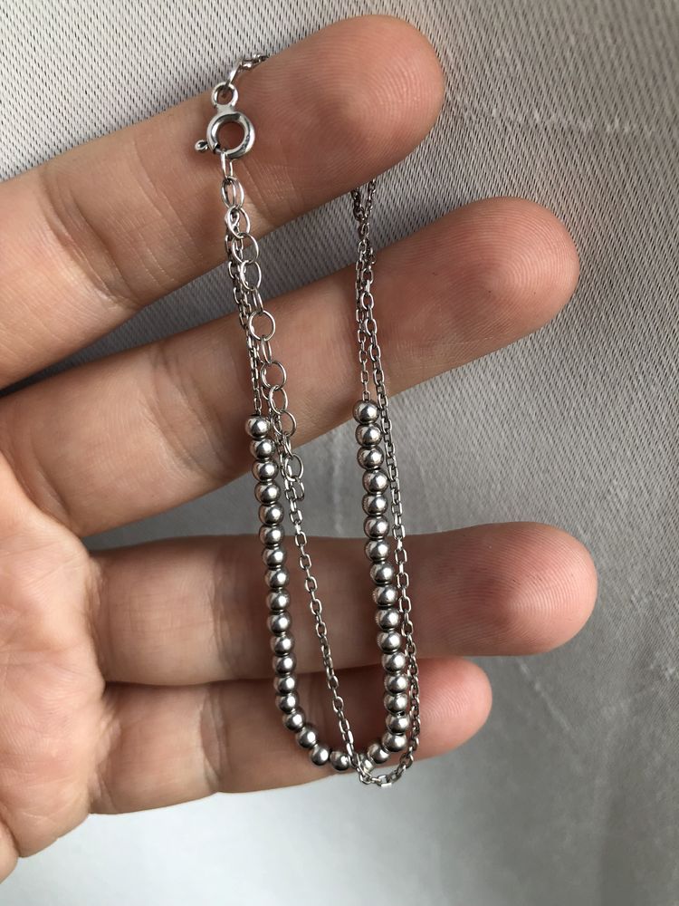 Bratara dubla din argint 925