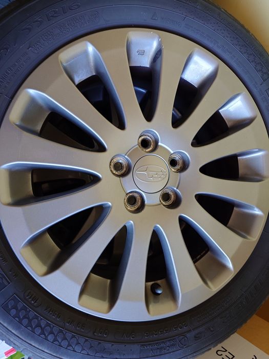 джанти с гуми, subaru 16-ки, 205/55/16