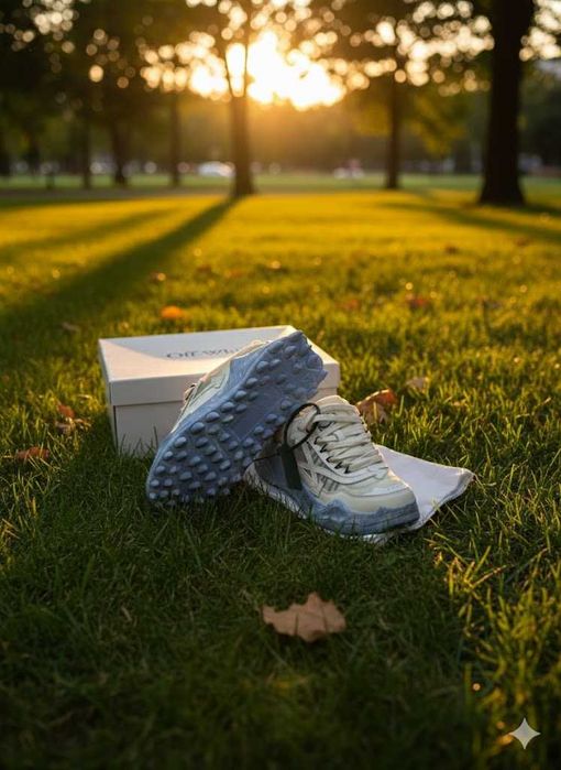 Adidasi OFF White ODSY 1000 Marble Blue - Produs PREMIUM