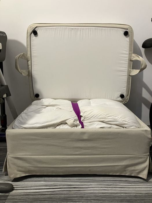 Taburet canapea Ikea bej