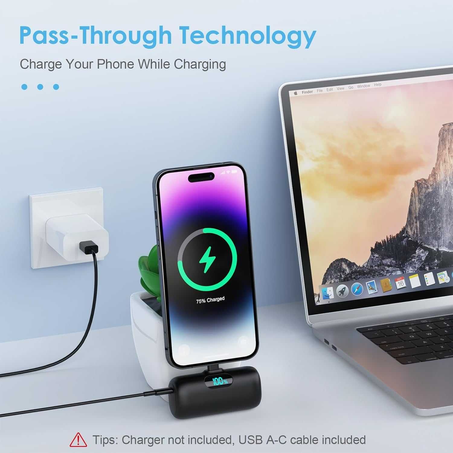 5000mAh Mini Power Bank за iPhone