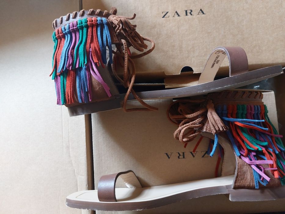 Sandale zara din piele naturala mărime 36