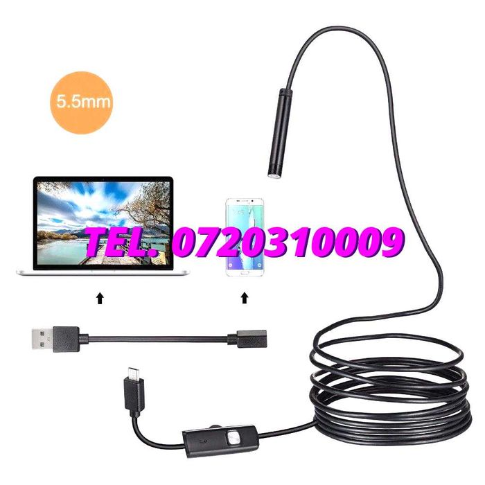 Camera Endoscop 2m Otg Water Resistant 55mm