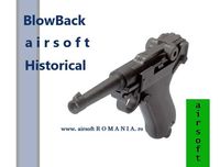 Pistol P08 Lugger 4inch BlowBack  CO2 airsoft 6mm