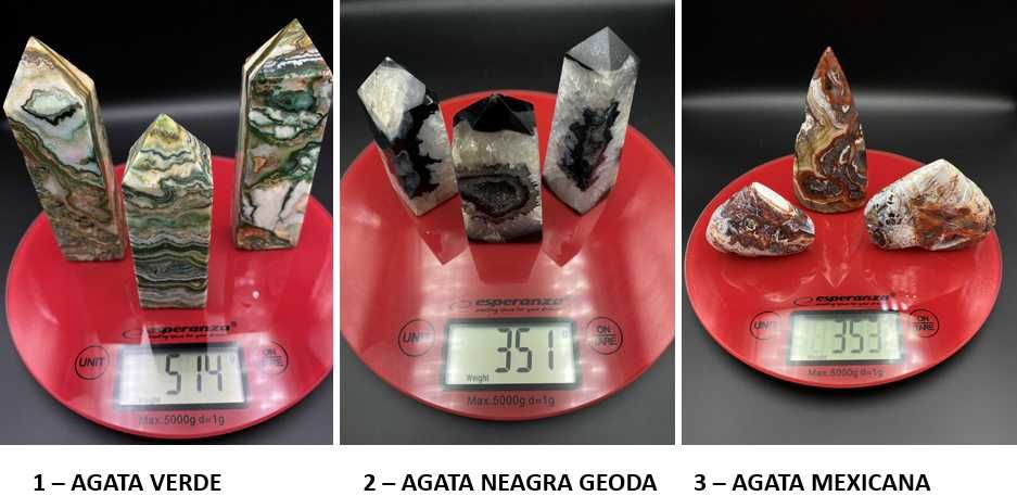 Cristale/Minerale - Agata - seturi decor pietre semipretioase