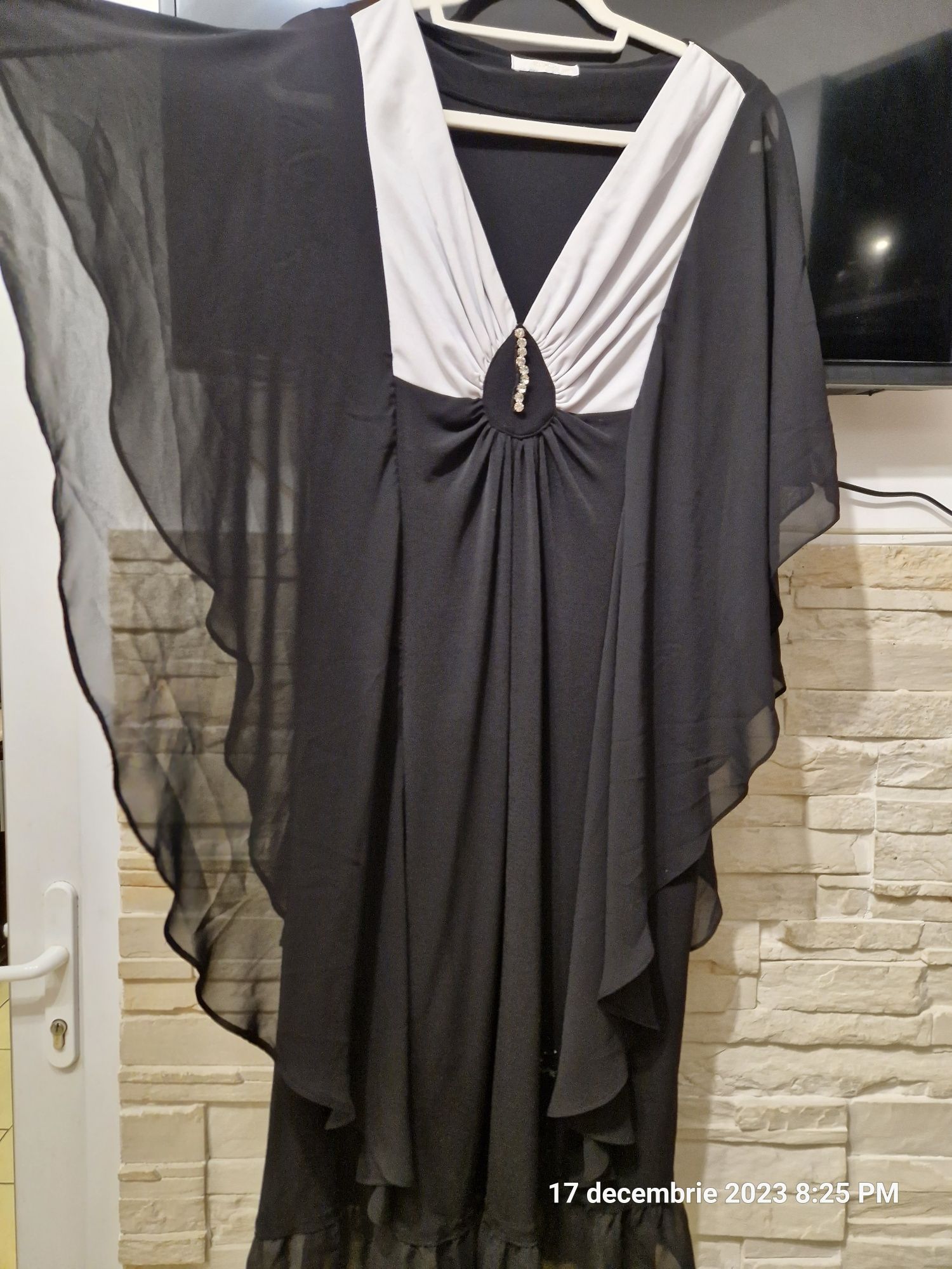 Compleu verde opalin XL,Rochie eleganta nr.48