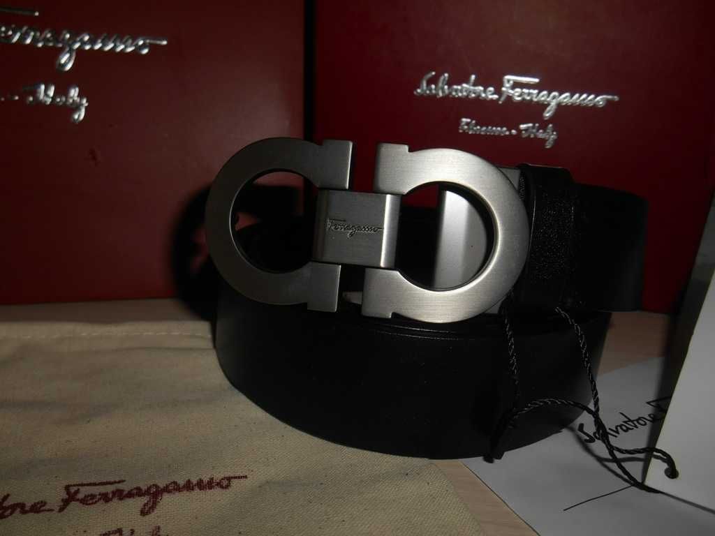Мъжки дамски колан Salvatore Ferragamo естествена кожа