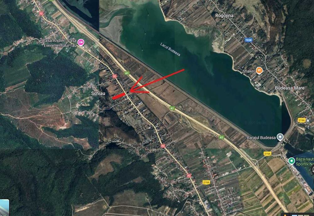 Vand 4352 mp teren in Bascov cu deschidere 22m la DN7C