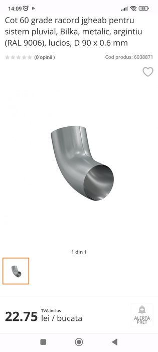 Accesorii jgheab bilka 90