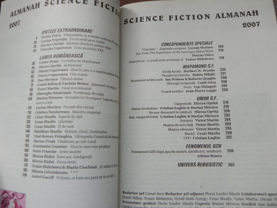 almanahuri sf Anticipatia Solaris Helion Ziarul magazin 1980 1981 1982