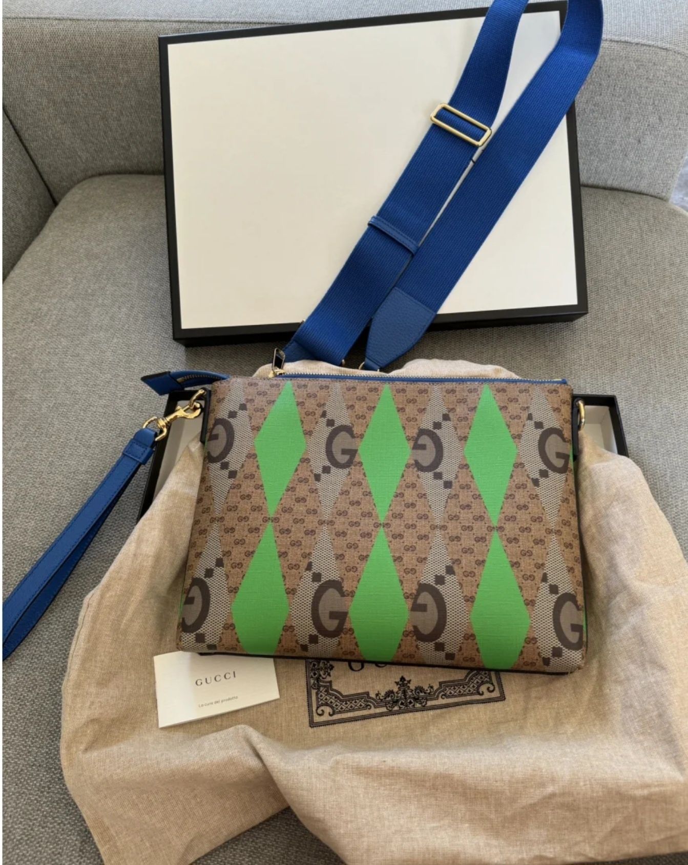 ПРОМО! GUCCI Canvas supreme-limited edition/ Clutch-limdted edition
