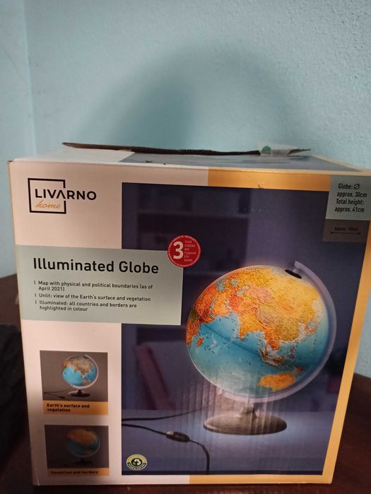 Светещ глобус -30 см.